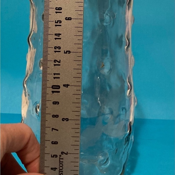 Vintage Hoosier Glass Hobnail Bubble Flower Vase 8.5" x 4" Molded Thick Glass - Picture 5 of 5